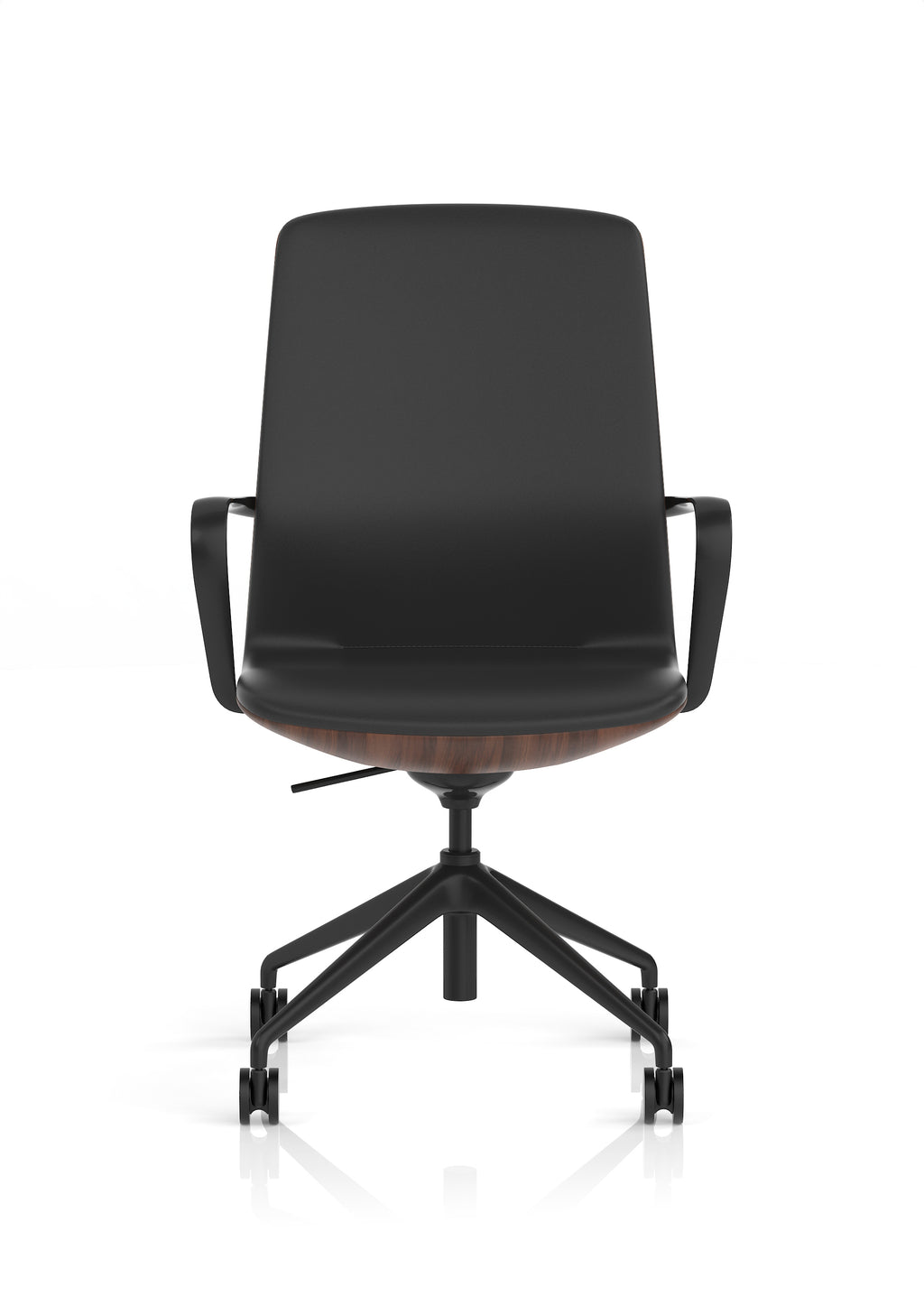 Mara Black PU Wood Shell Executive