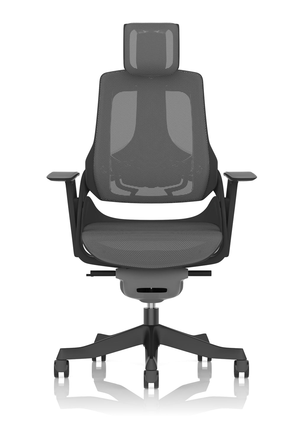 Zure Noir Black Shell Black Base Charcoal Mesh with Headrest