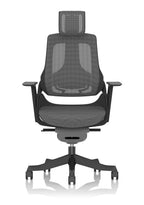 Zure Noir Black Shell Black Base Charcoal Mesh with Headrest
