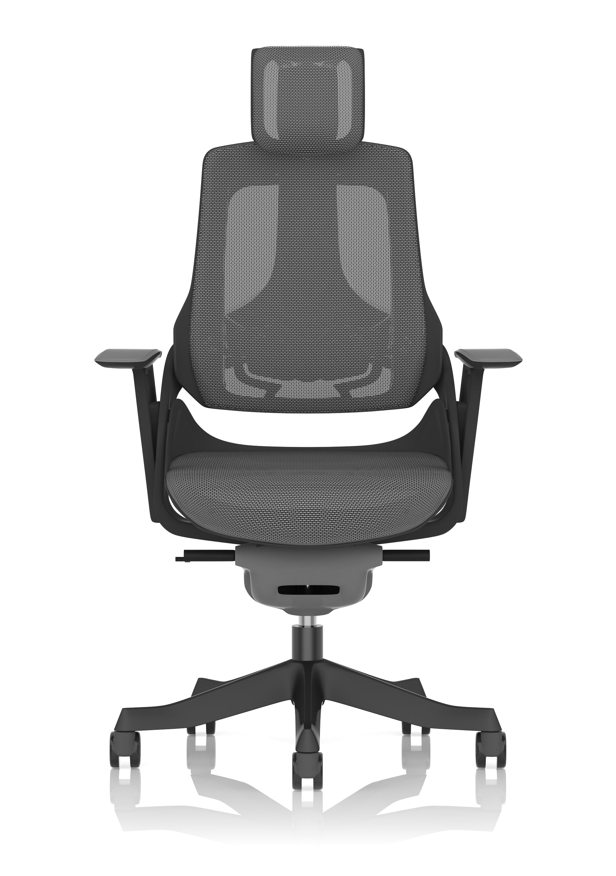 Zure Noir Black Shell Black Base Charcoal Mesh with Headrest