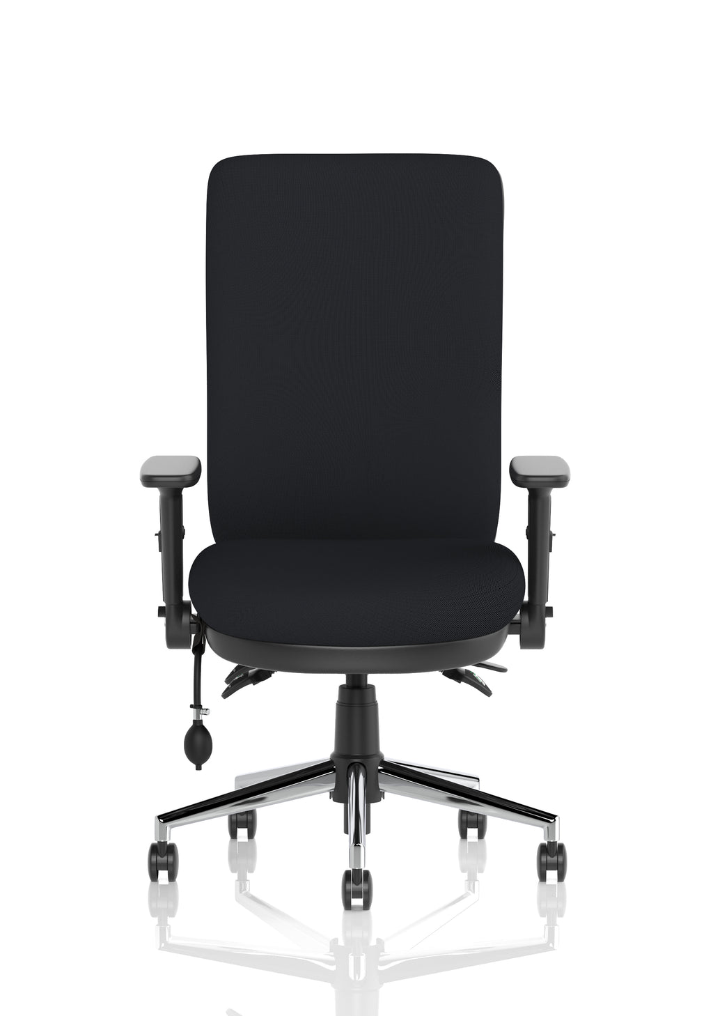 Chiro High Back With Height Adjustable And Folding Arms Black