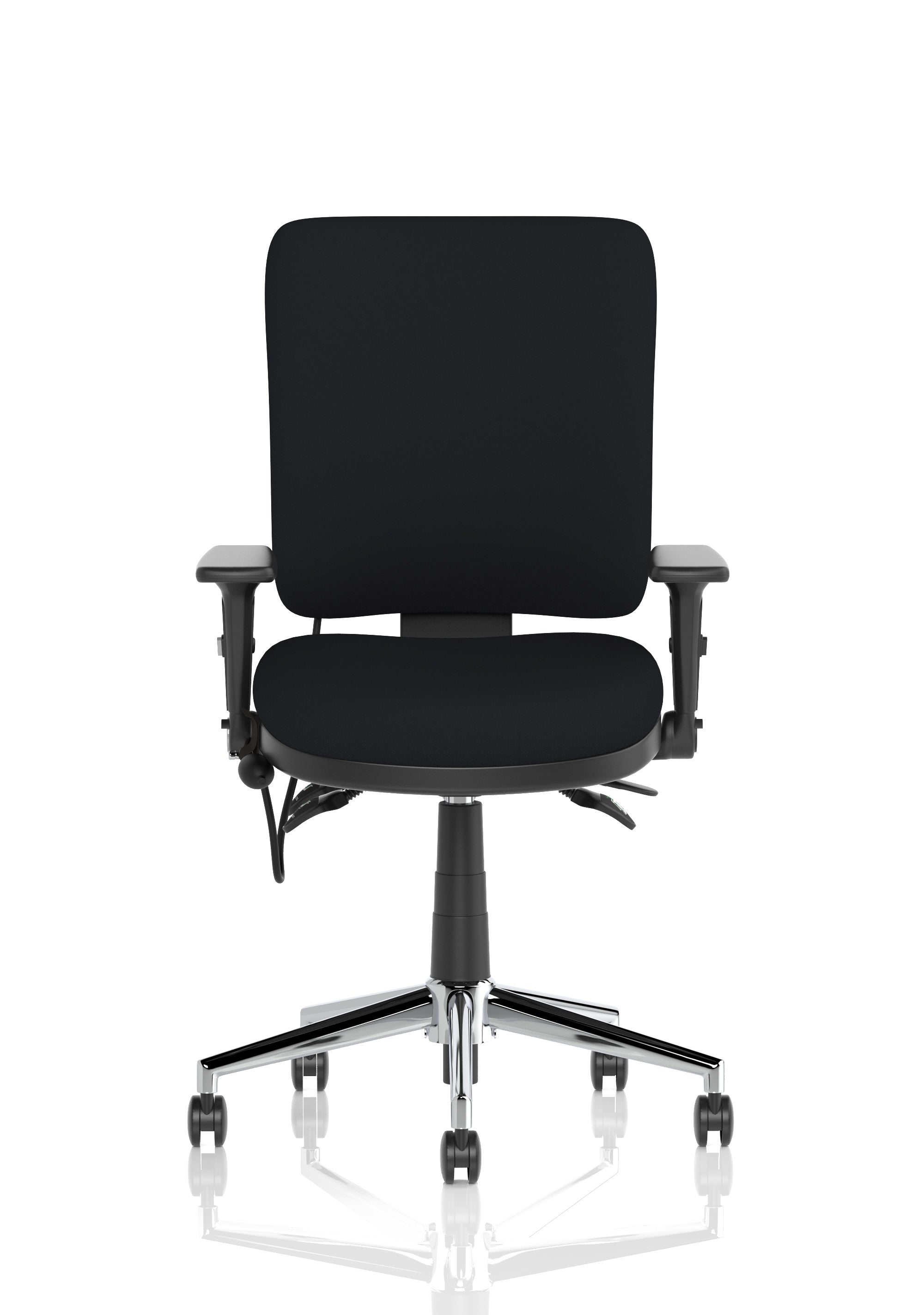 Chiro Medium Back With Height Adjustable And Folding Arms Black