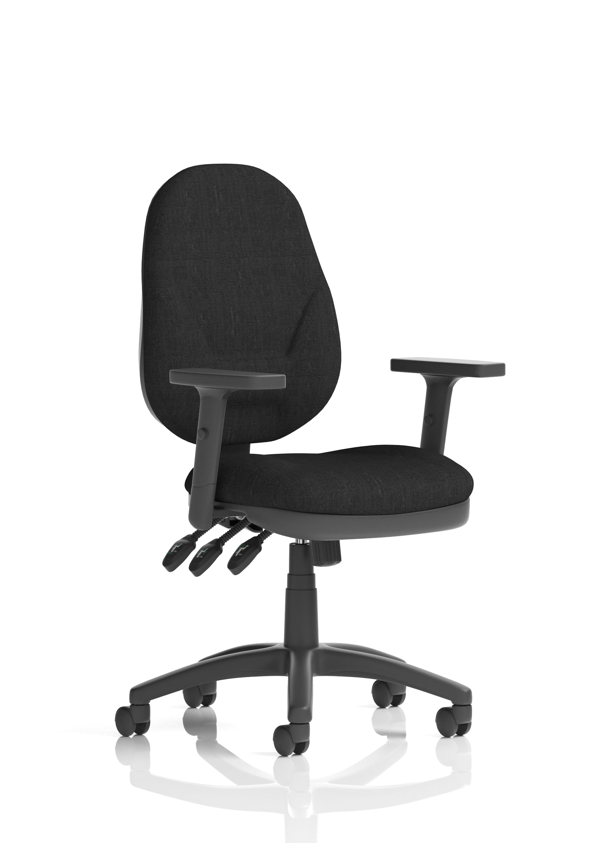 Eclipse Plus XL Ergonomic Chair (Adjustable Arms) Black