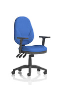 Eclipse Plus XL Ergonomic Chair (Adjustable Arms) Blue