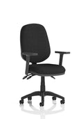 Eclipse Plus III Ergonomic Chair (Adjustable Arms) Black