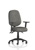 Eclipse Plus III Ergonomic Chair (Adjustable Arms) Charcoal