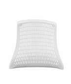 Flex Task Operator Chair White Frame Black Fabric Seat (With Headrest) Moonstone White Back