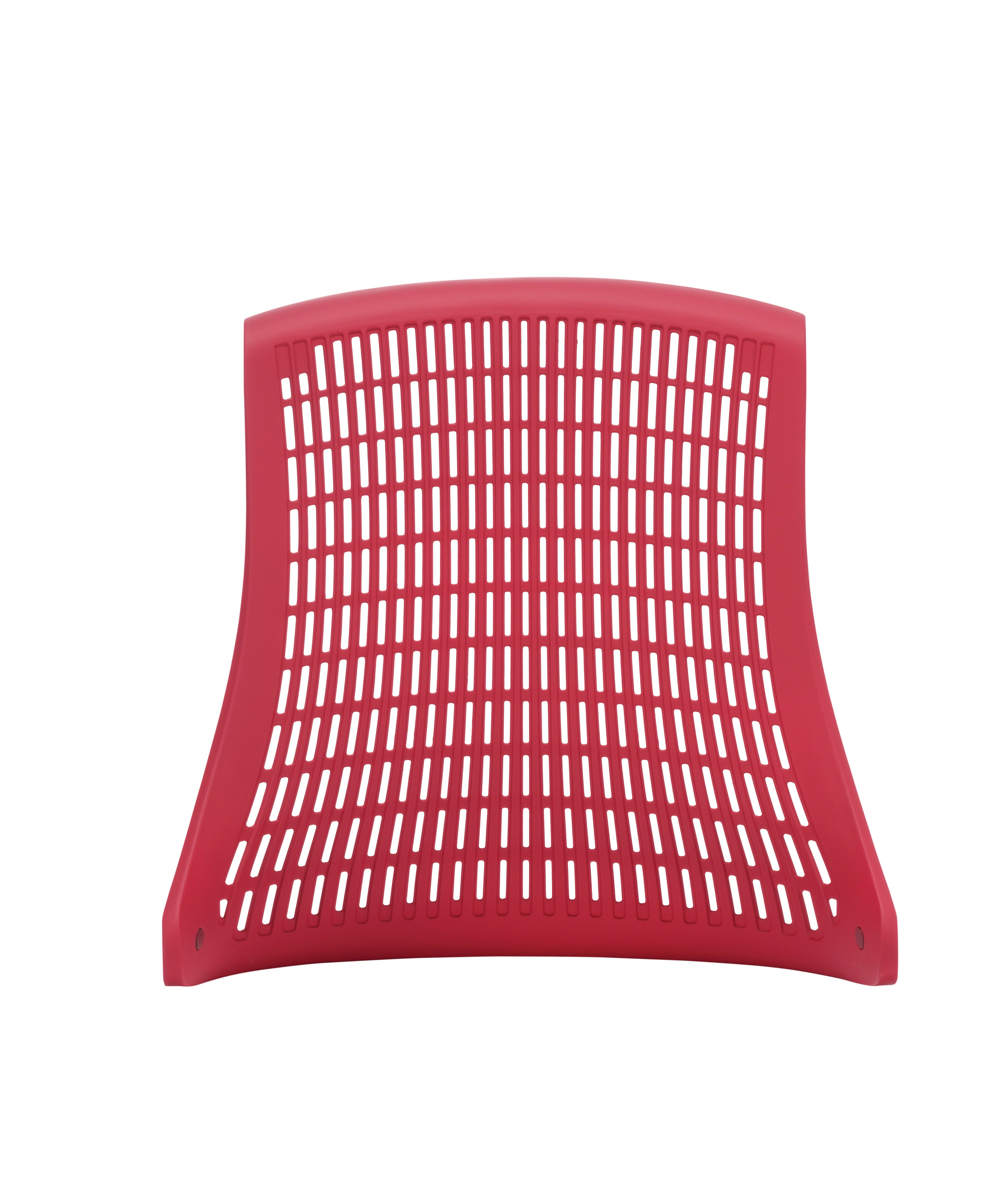Flex Task Operator Chair White Frame Black Fabric Seat (With Headrest) Red Back