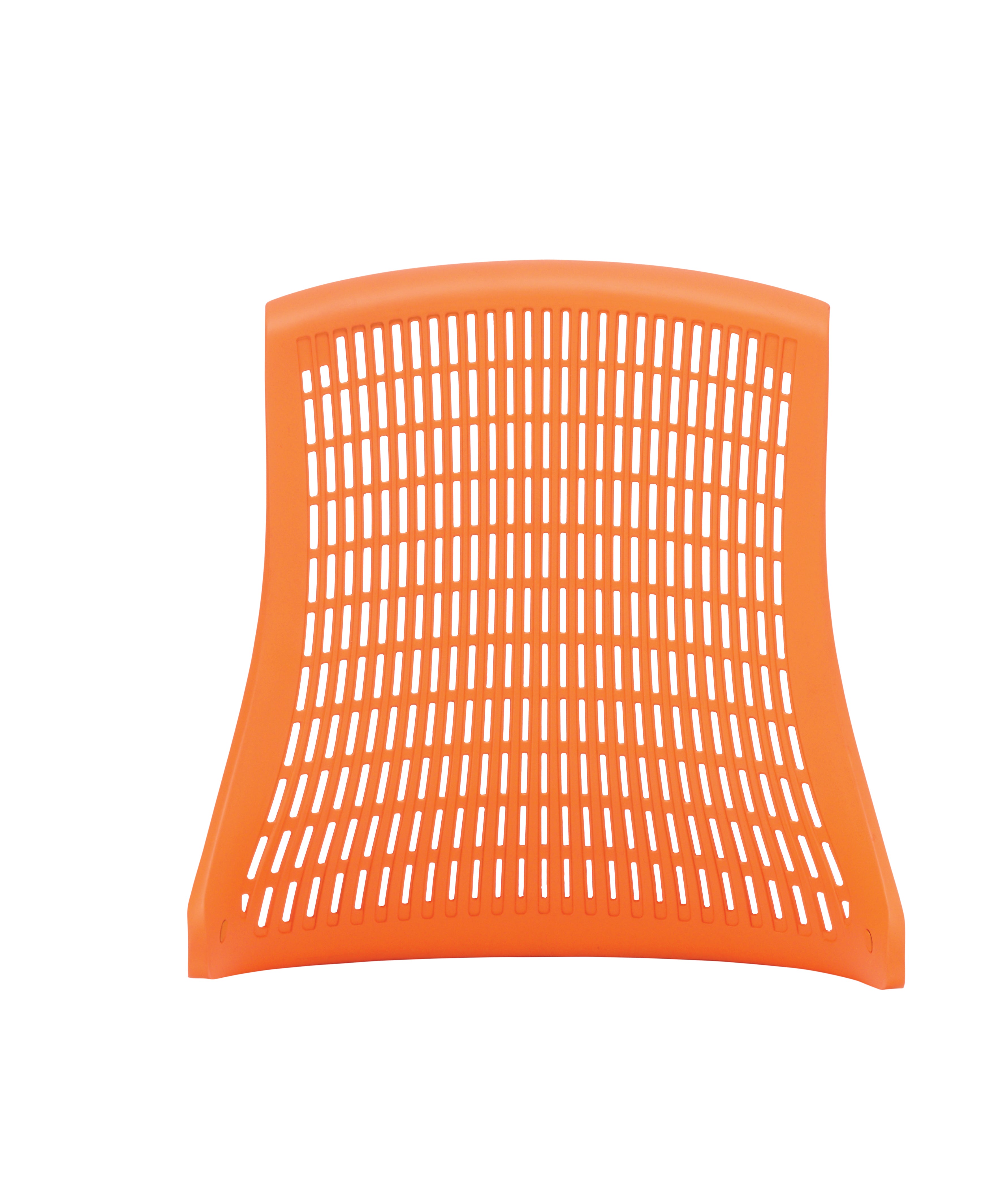 Flex Task Operator Chair White Frame Black Fabric Seat (With Headrest) Orange Back