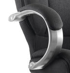 Galloway Cantilever Chair With Arms Black Fabric