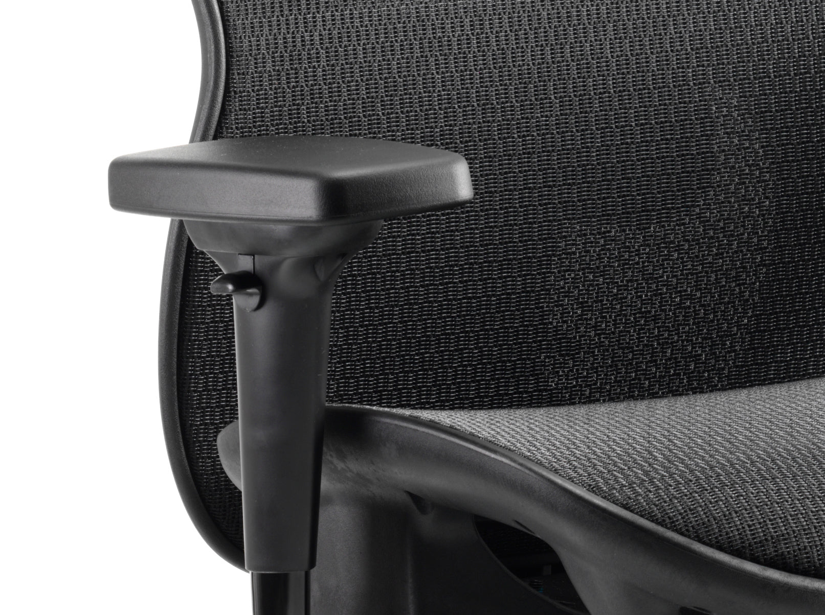 Stealth Shadow Ergo Posture Chair Black Mesh Seat And Back With Arms And Headrest