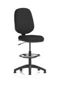 Eclipse Plus I Ergonomic Chair With High Rise Draughtsman Kit Black