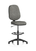 Eclipse Plus I Ergonomic Chair With High Rise Draughtsman Kit Charcoal