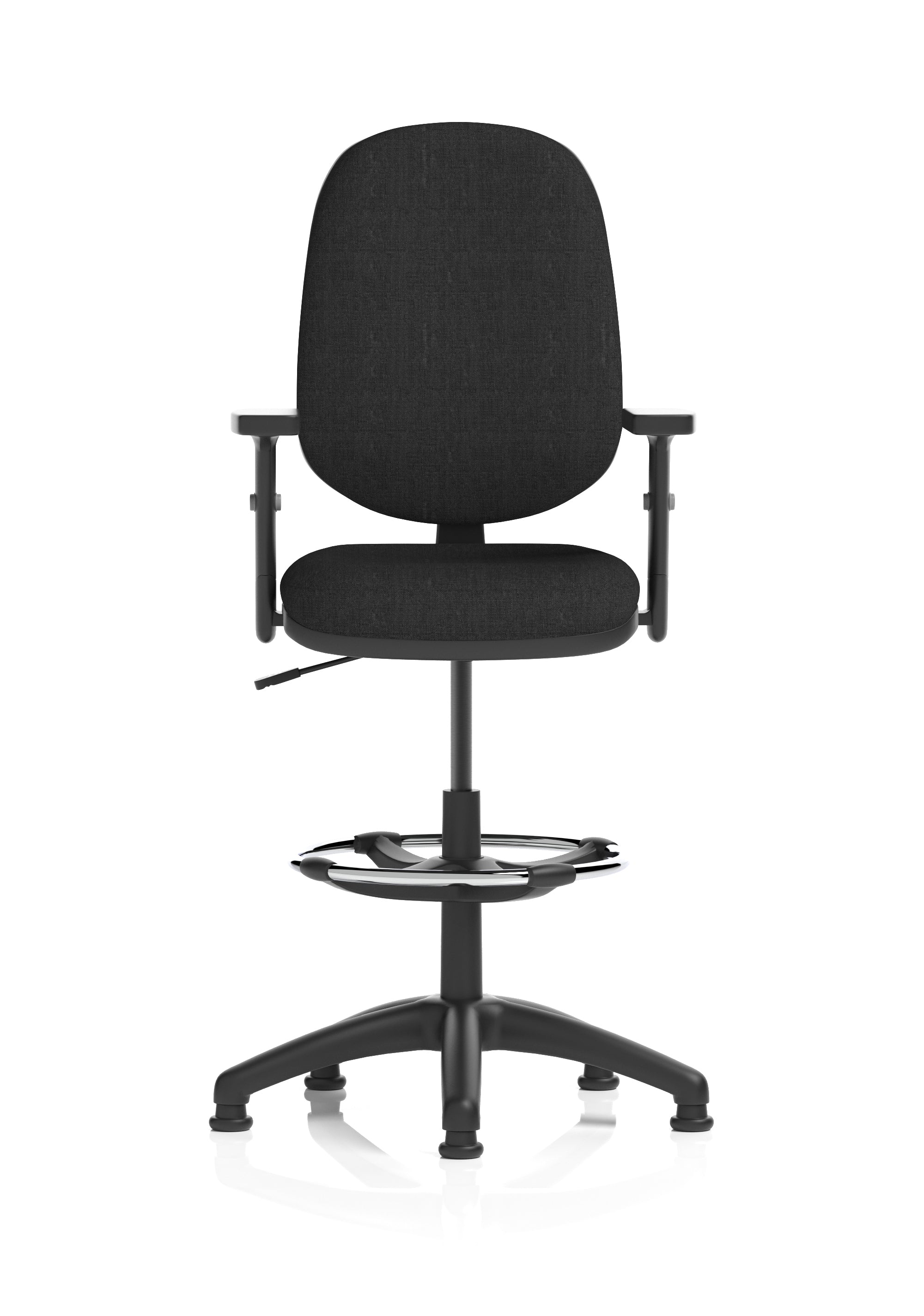 Eclipse Plus I Ergonomic Chair With High Rise Draughtsman Kit (Adjustable Arms) Black