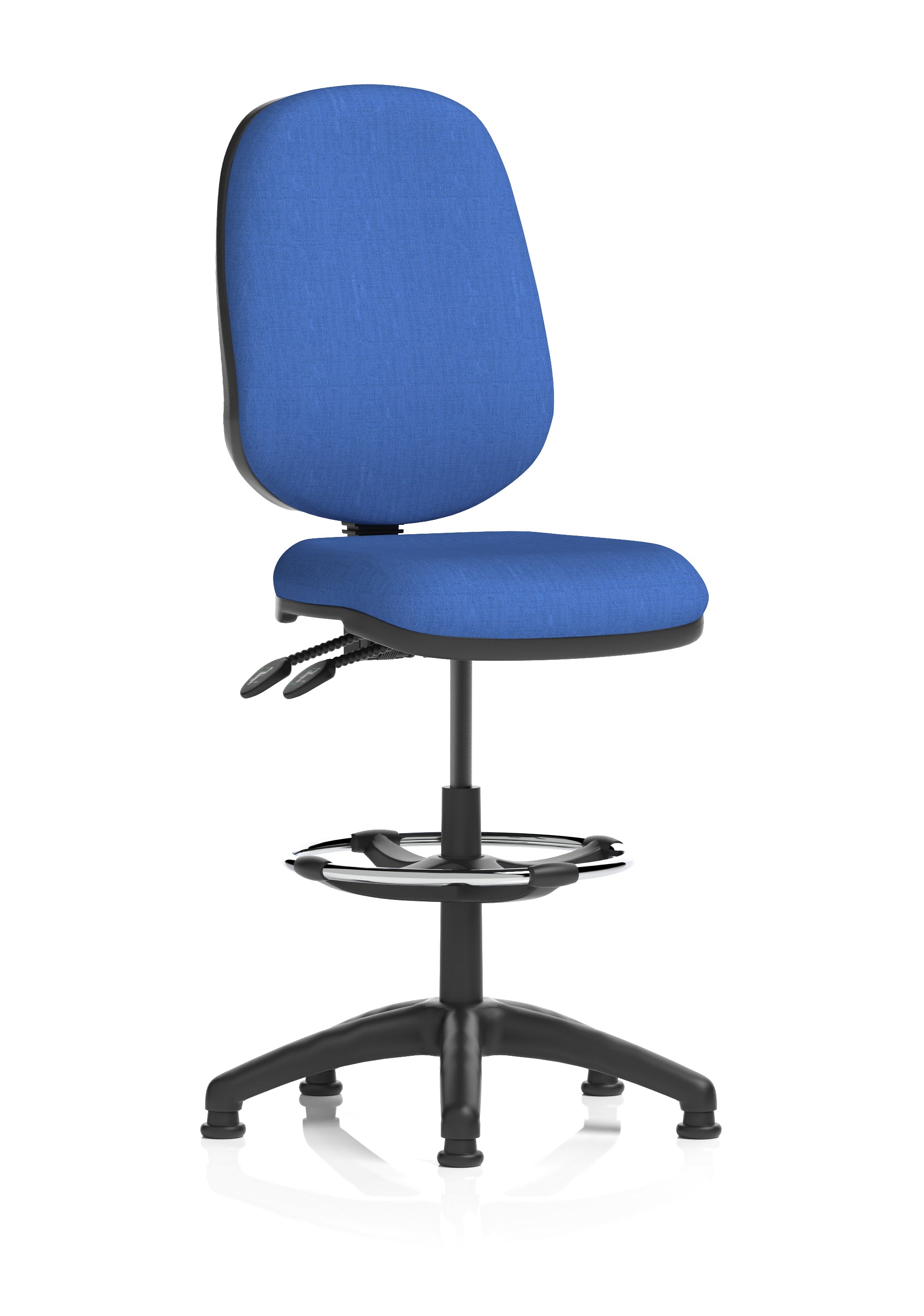 Eclipse Plus II Ergonomic Chair With High Rise Draughtsman Kit Blue