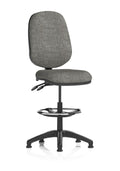 Eclipse Plus II Ergonomic Chair With High Rise Draughtsman Kit Charcoal