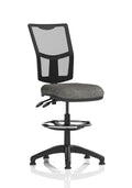 Eclipse Plus II Mesh Ergonomic Chair With High Rise Draughtsman Kit Charcoal