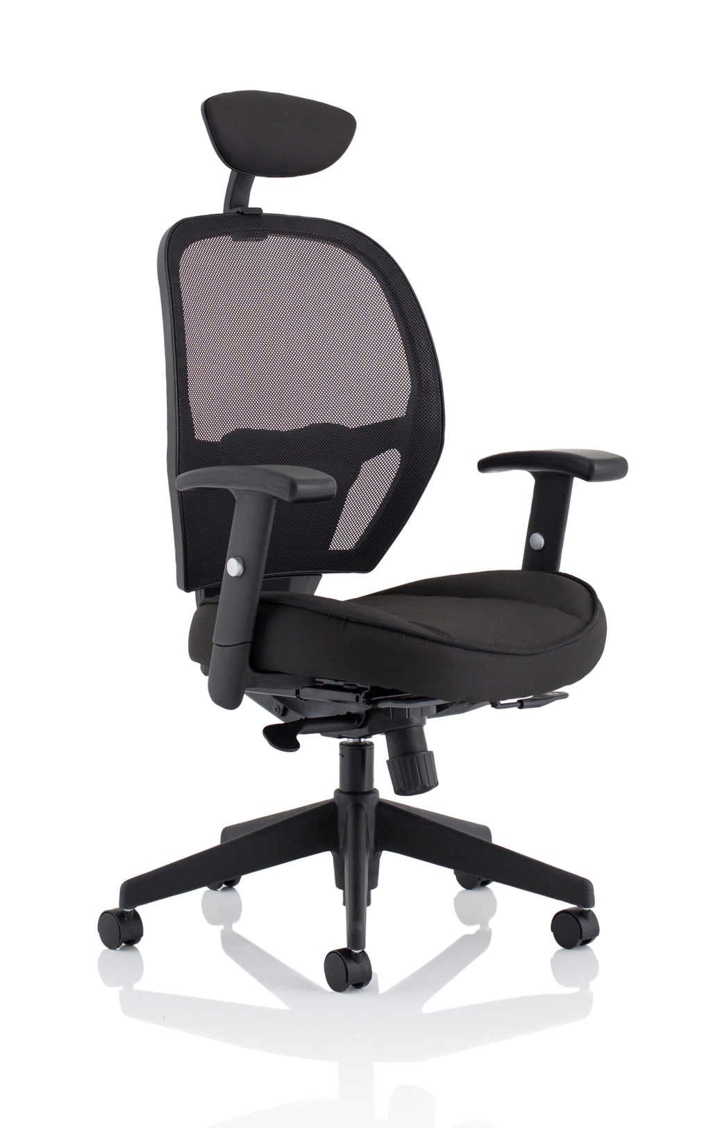 Denver Black Mesh Chair (With Headrest)