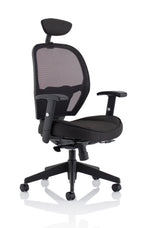 Denver Black Mesh Chair (With Headrest)