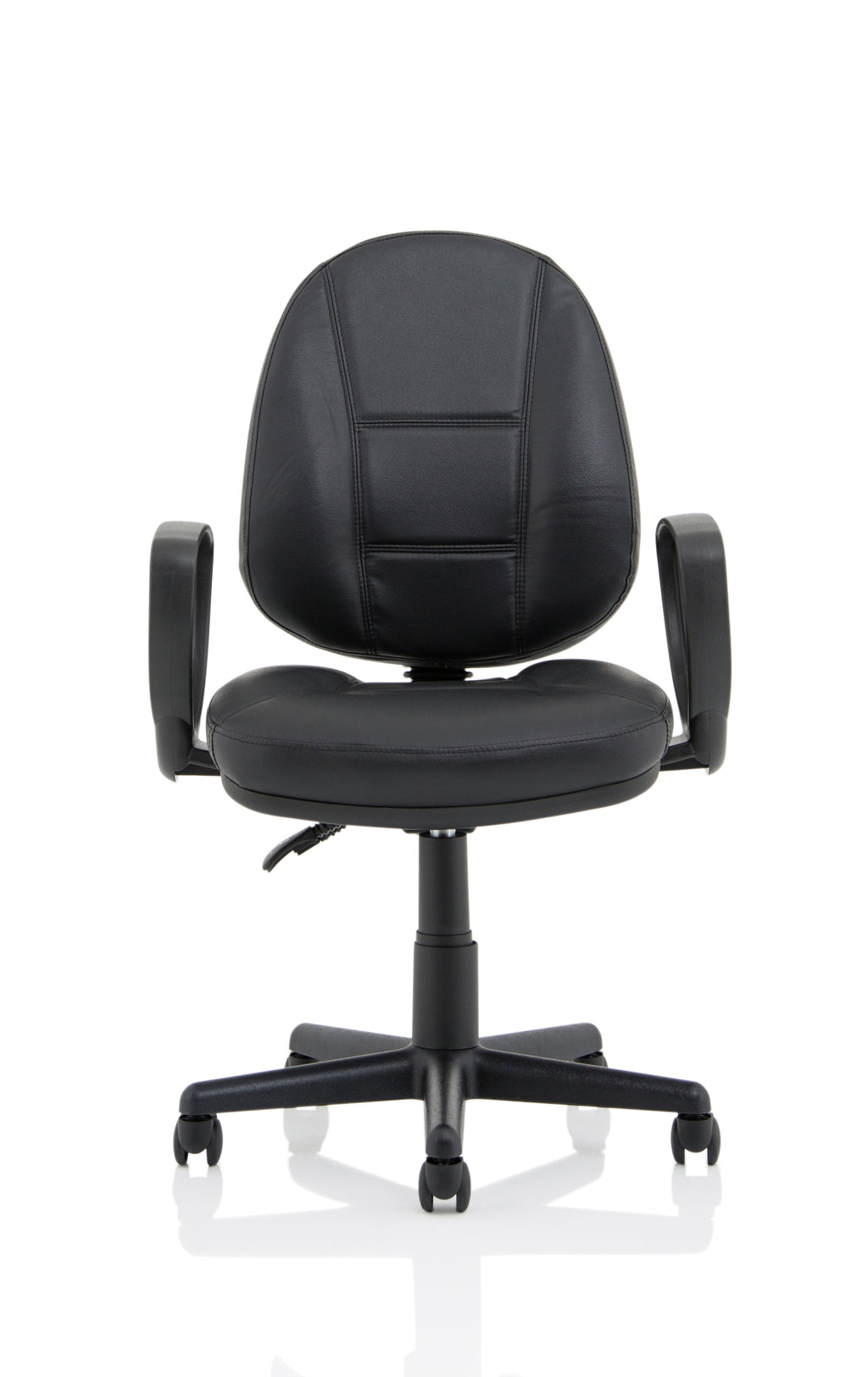 Jackson Black Leather High Back Executive Chair with Loop Arms