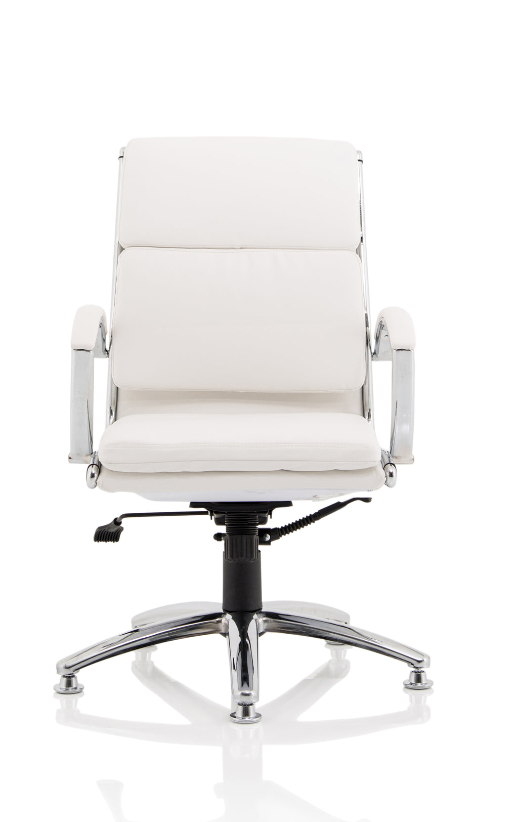 Classic Executive Chair Medium Back With Chrome Glides White