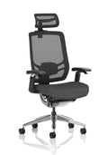 Ergo Click Mesh Back (With Headrest) Black Fabric Seat