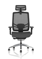 Ergo Click Mesh Back (With Headrest) Black Fabric Seat