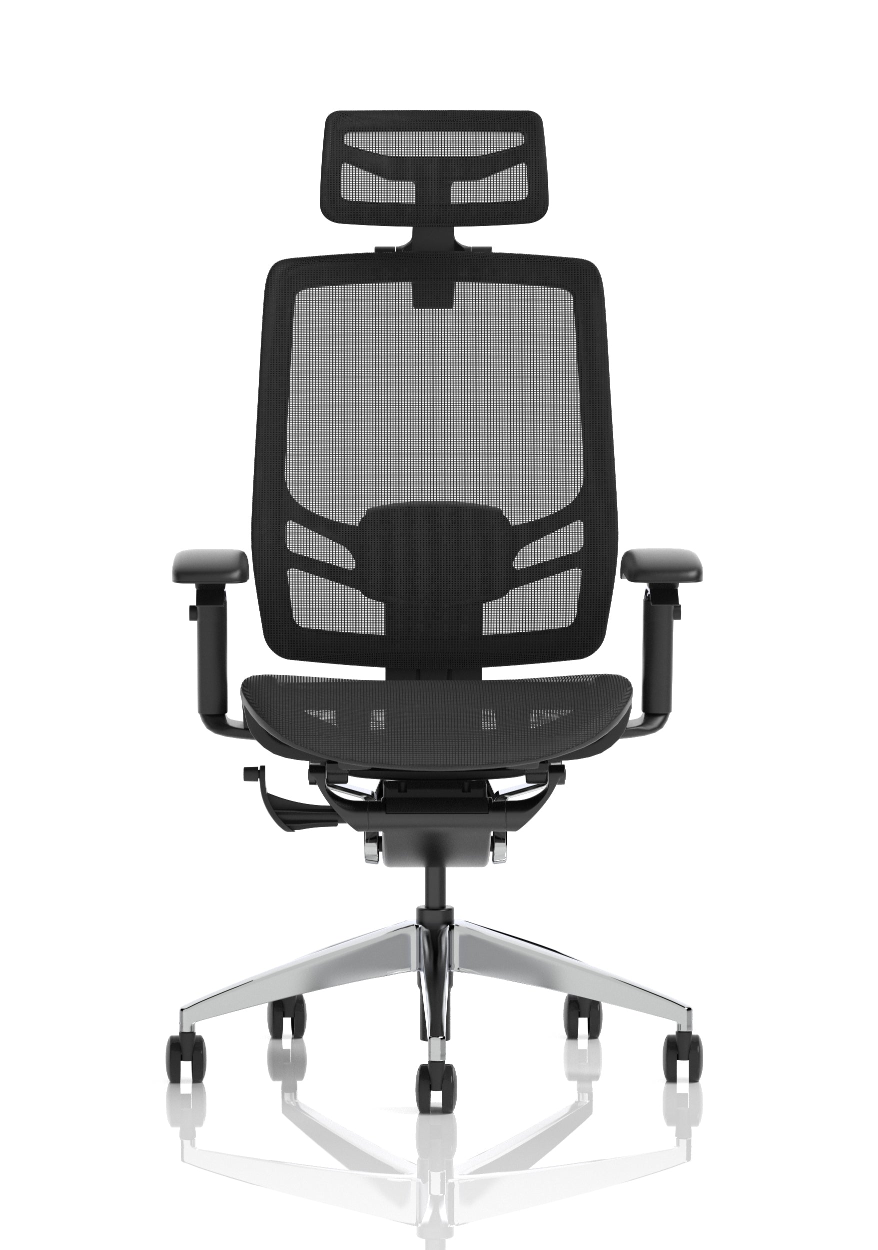 Ergo Click Mesh Back (With Headrest) Black Mesh Seat