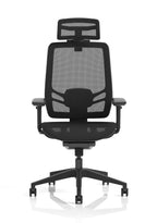 Ergo Twist Mesh Back Ergonomic Task Operator (Adjustable Arms) (With Headrest) Black Mesh Seat