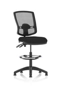 Eclipse Plus II Deluxe Mesh Ergonomic Chair With High Rise Draughtsman Kit Black