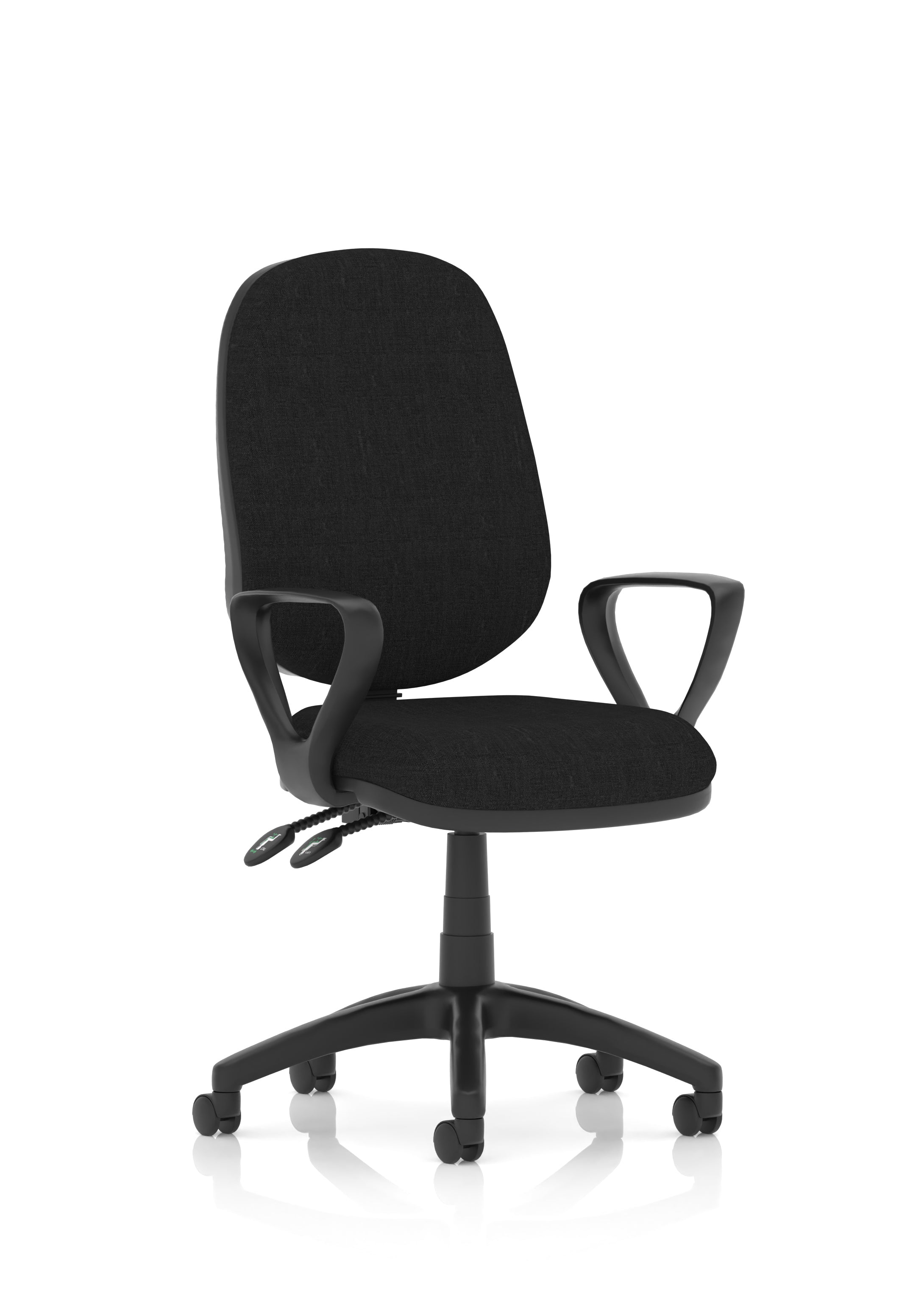 Luna II Ergonomic Chair (Loop Arms) Black