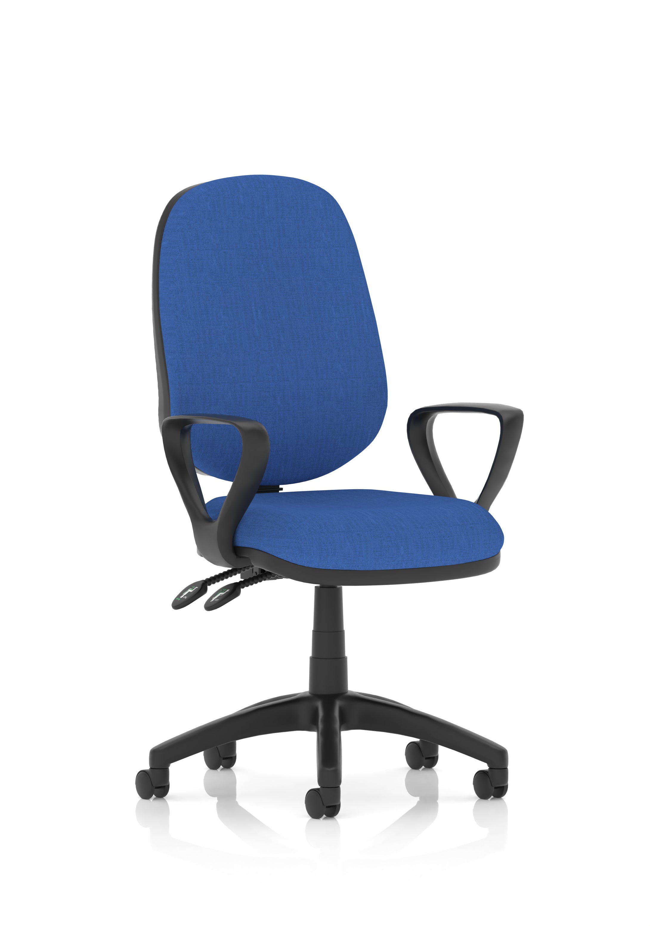 Luna II Ergonomic Chair (Loop Arms) Blue