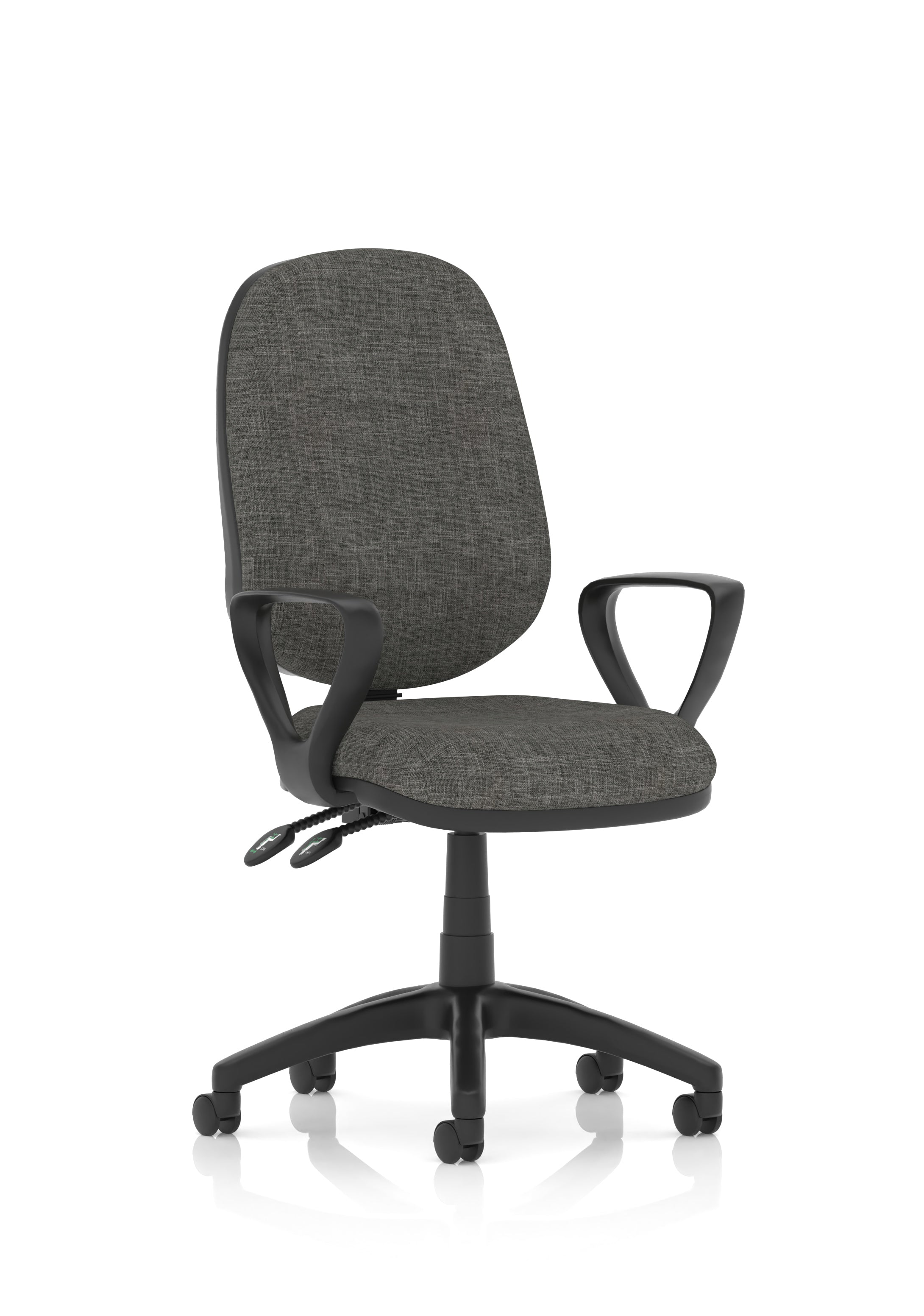 Luna II Ergonomic Chair (Loop Arms) Charcoal