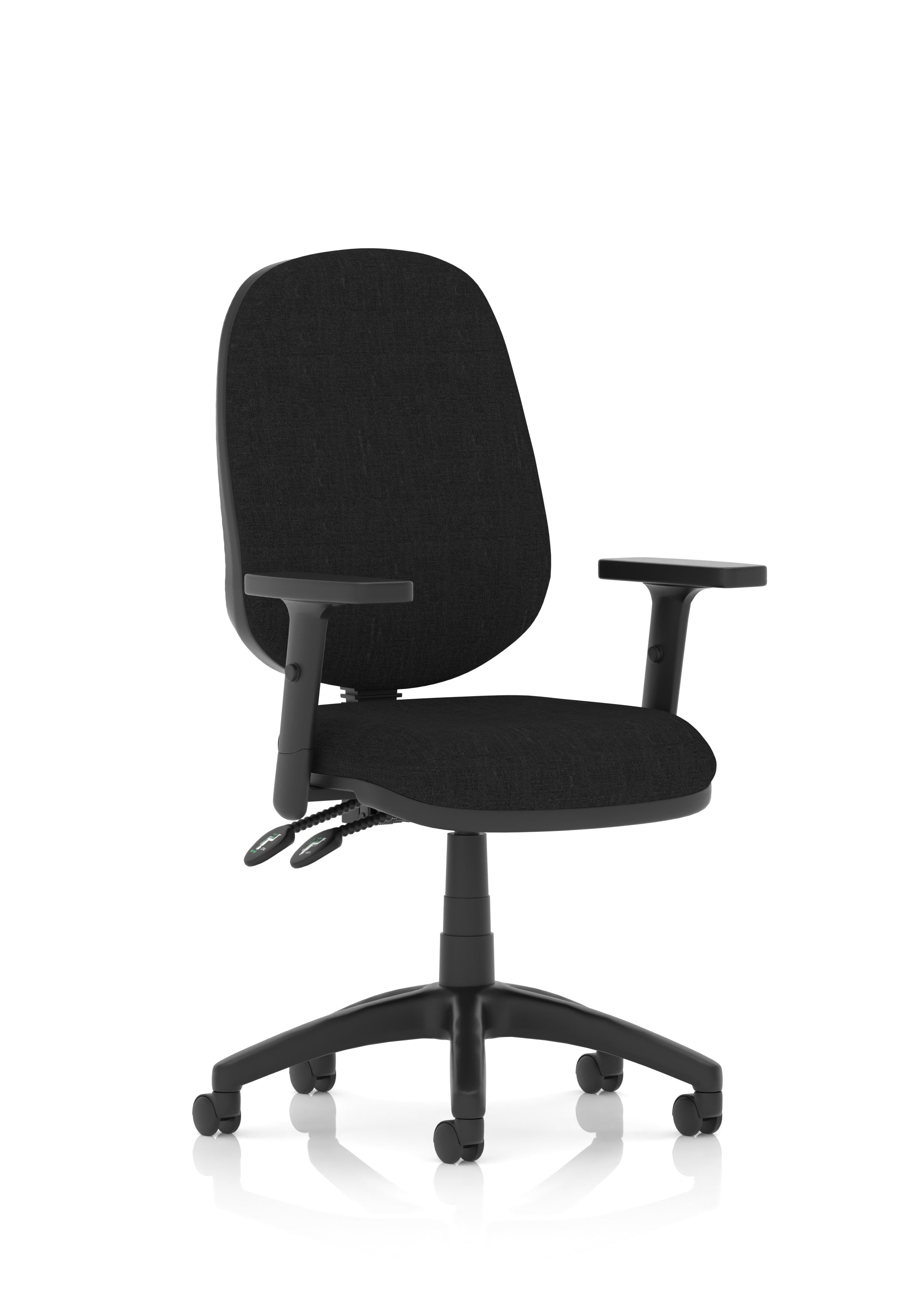 Luna II Ergonomic Chair (Adjustable Arms) Black