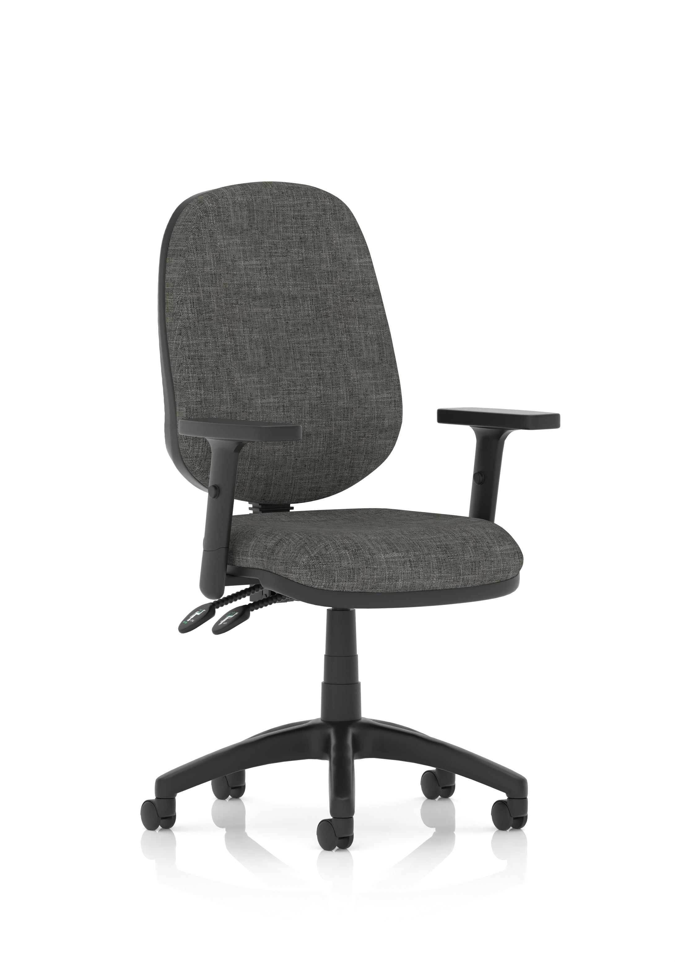 Luna II Ergonomic Chair (Adjustable Arms) Charcoal