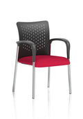 Academy Visitor With Arms Nylon Back Bespoke Colour Seat Bergamot Cherry