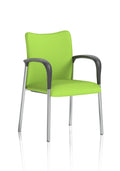 Academy Visitor With Arms Bespoke Colour Back And Seat Myrrh Green