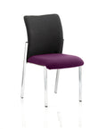 Academy Visitor Without Arms Black Fabric Back Tansy Purple