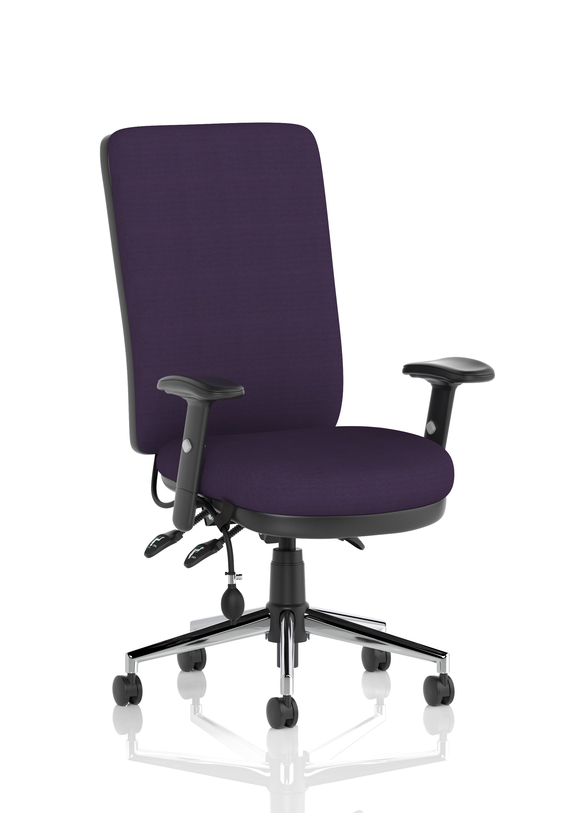 Chiro High Back (Adjustable Arms) (Back & Seat) Tansy Purple