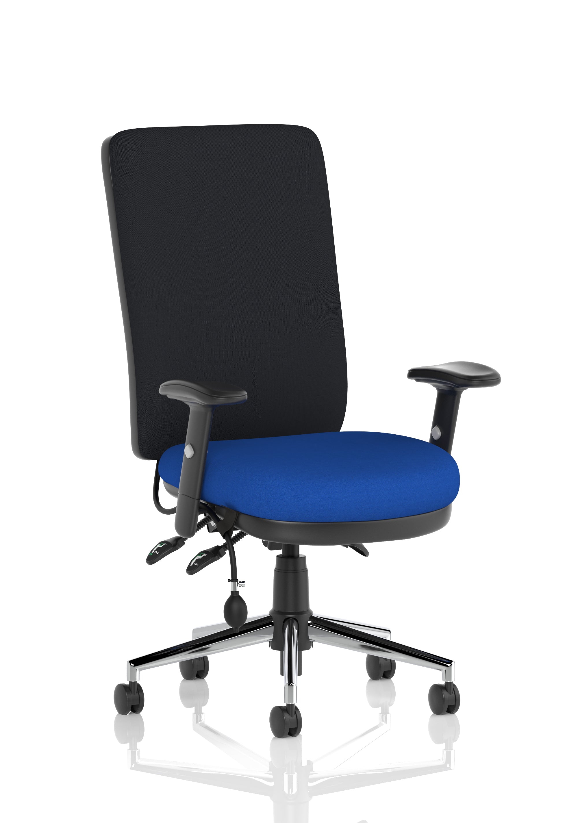 Chiro High Back (Adjustable Arms) Stevia Blue