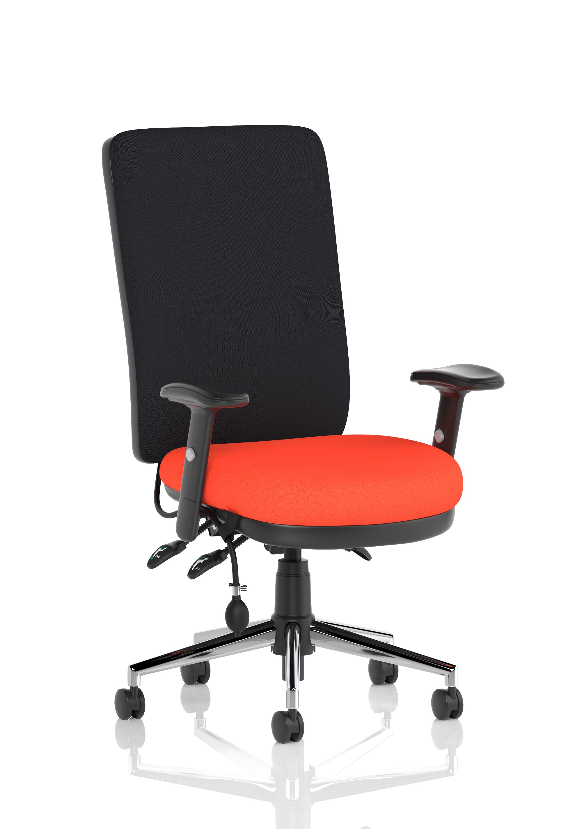 Chiro High Back (Adjustable Arms) Tabasco Orange