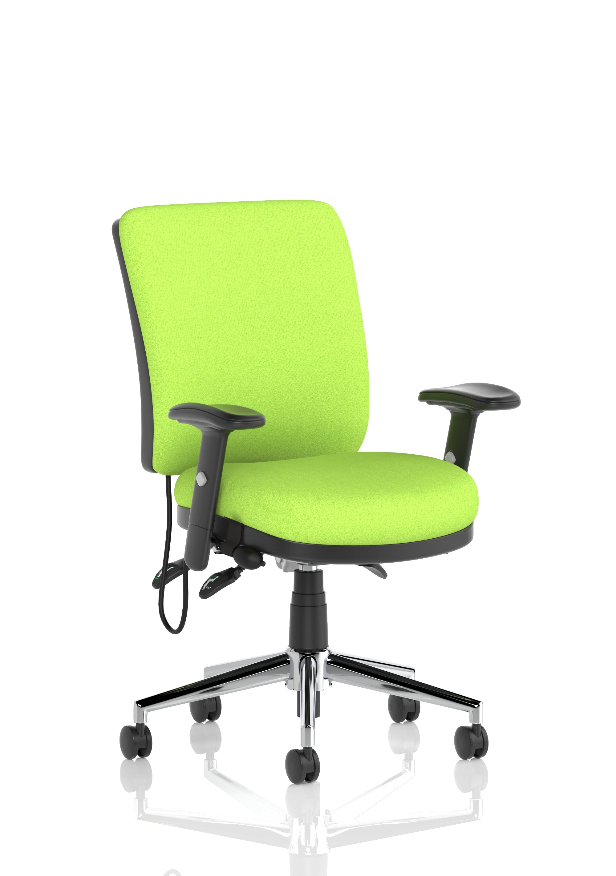 Chiro Medium Back (Adjustable Arms) Bespoke Colour Back and Seat Myrrh Green