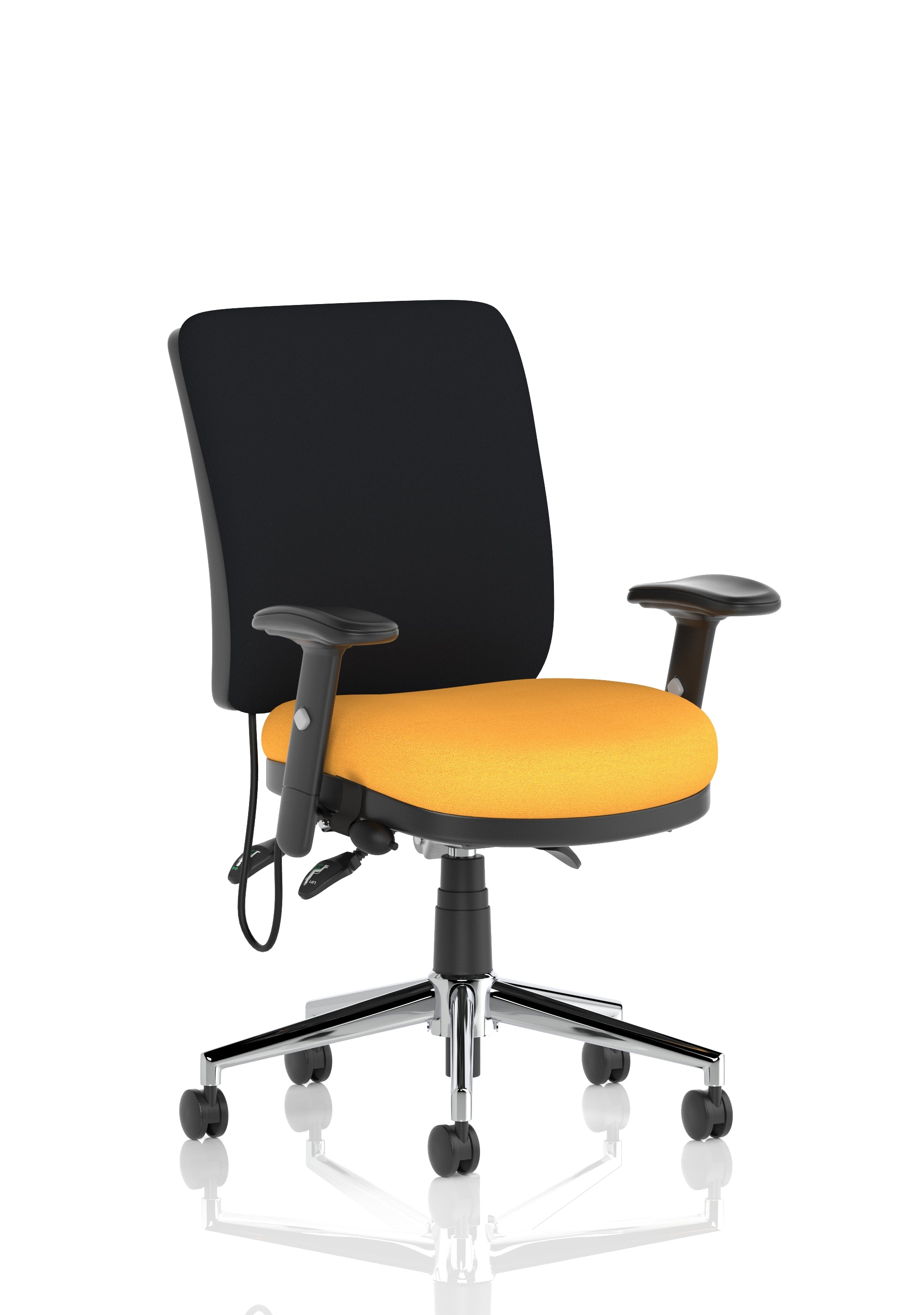 Chiro Medium Back (Adjustable Arms) Senna Yellow