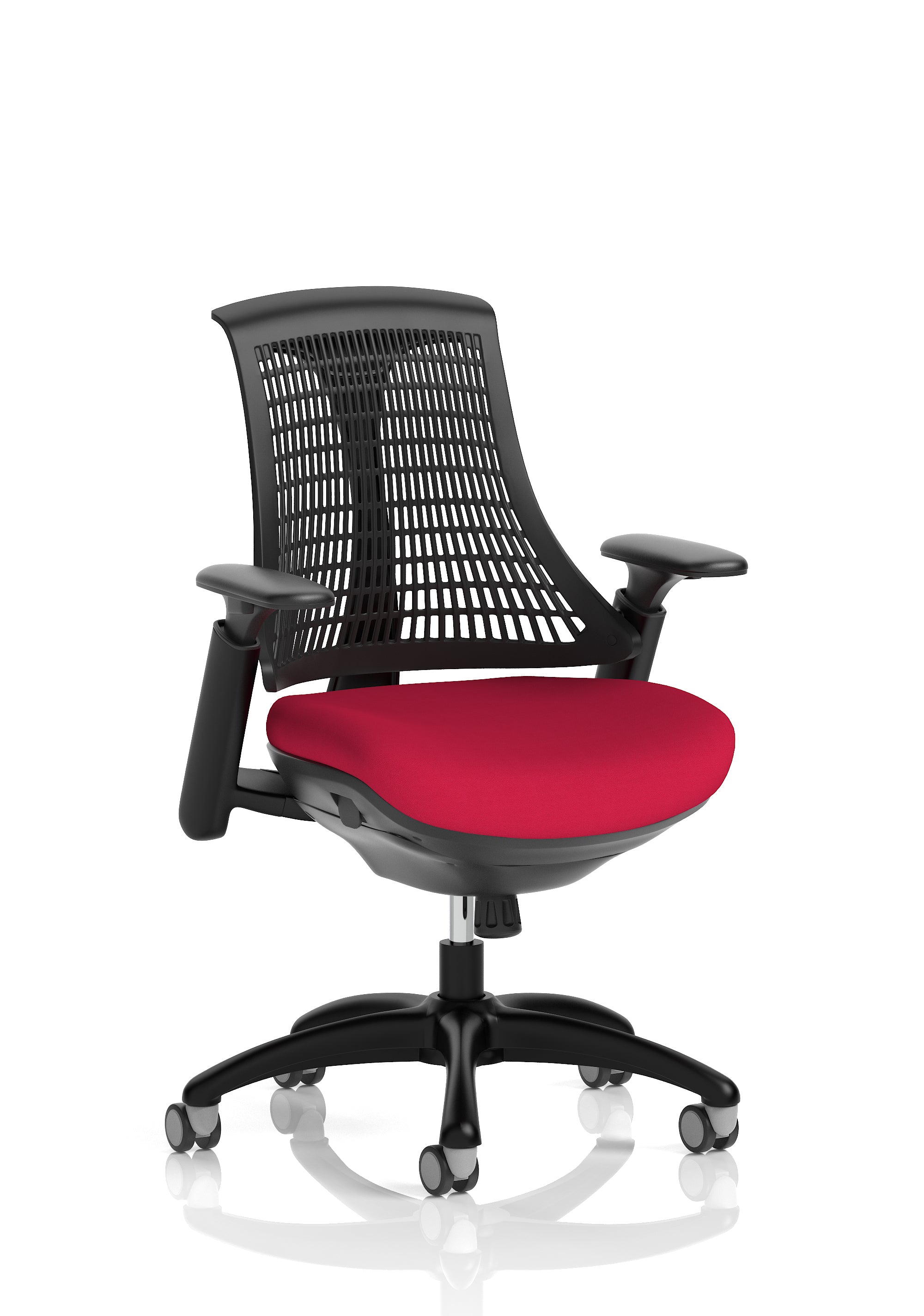 Flex Task Operator Chair Black Frame Black Back Bergamot Cherry