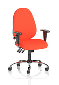 Lisbon Task Operator Chair Bespoke Colour Tabasco Orange