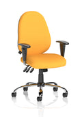 Lisbon Task Operator Chair Bespoke Colour Senna Yellow