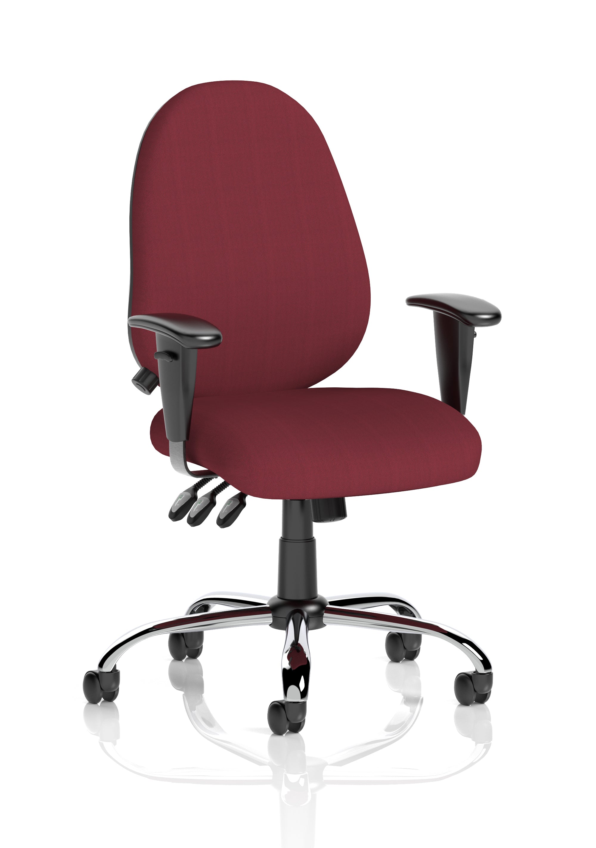 Lisbon Task Operator Chair Bespoke Colour Ginseng Chilli
