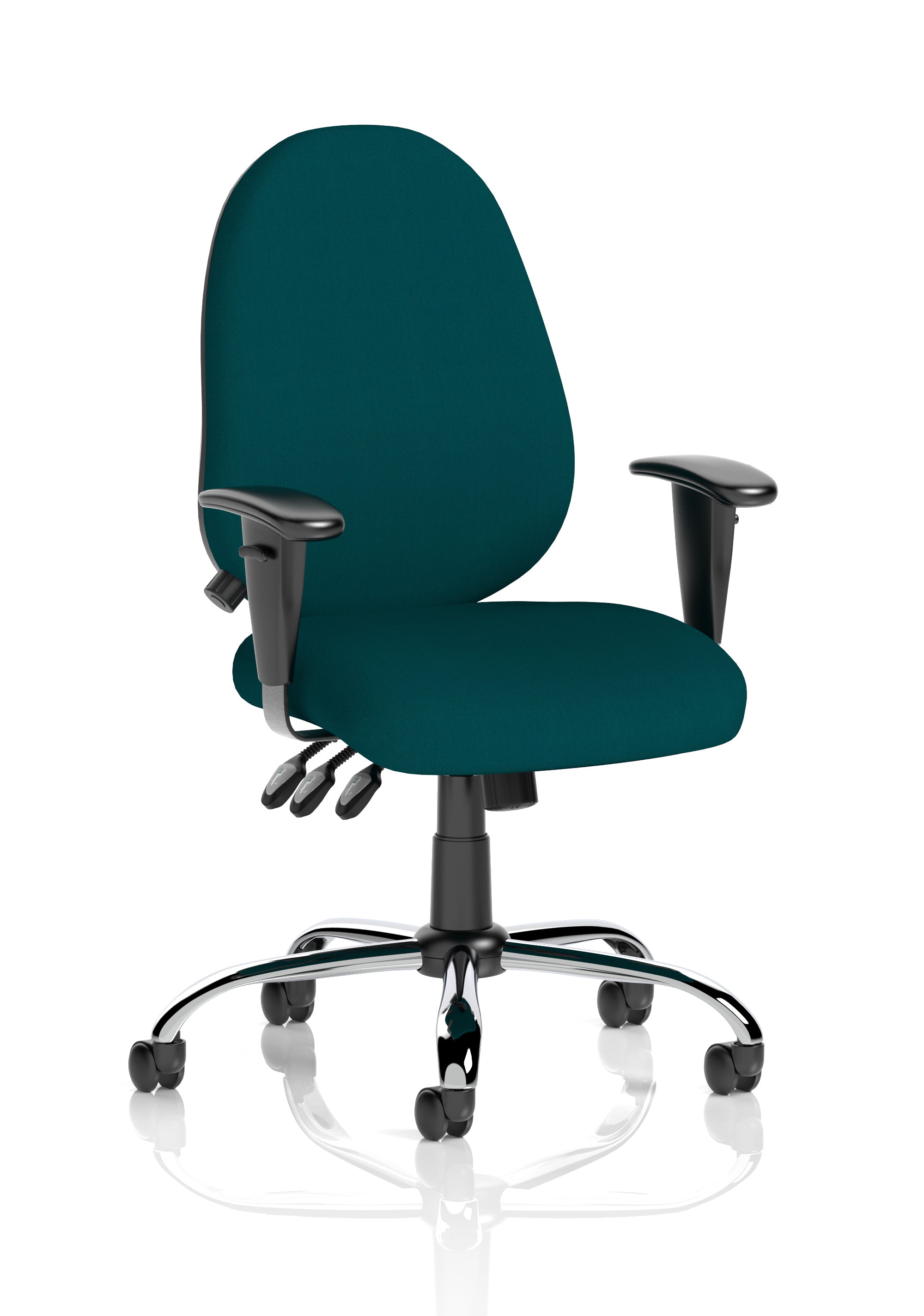 Lisbon Task Operator Chair Bespoke Colour Maringa Teal