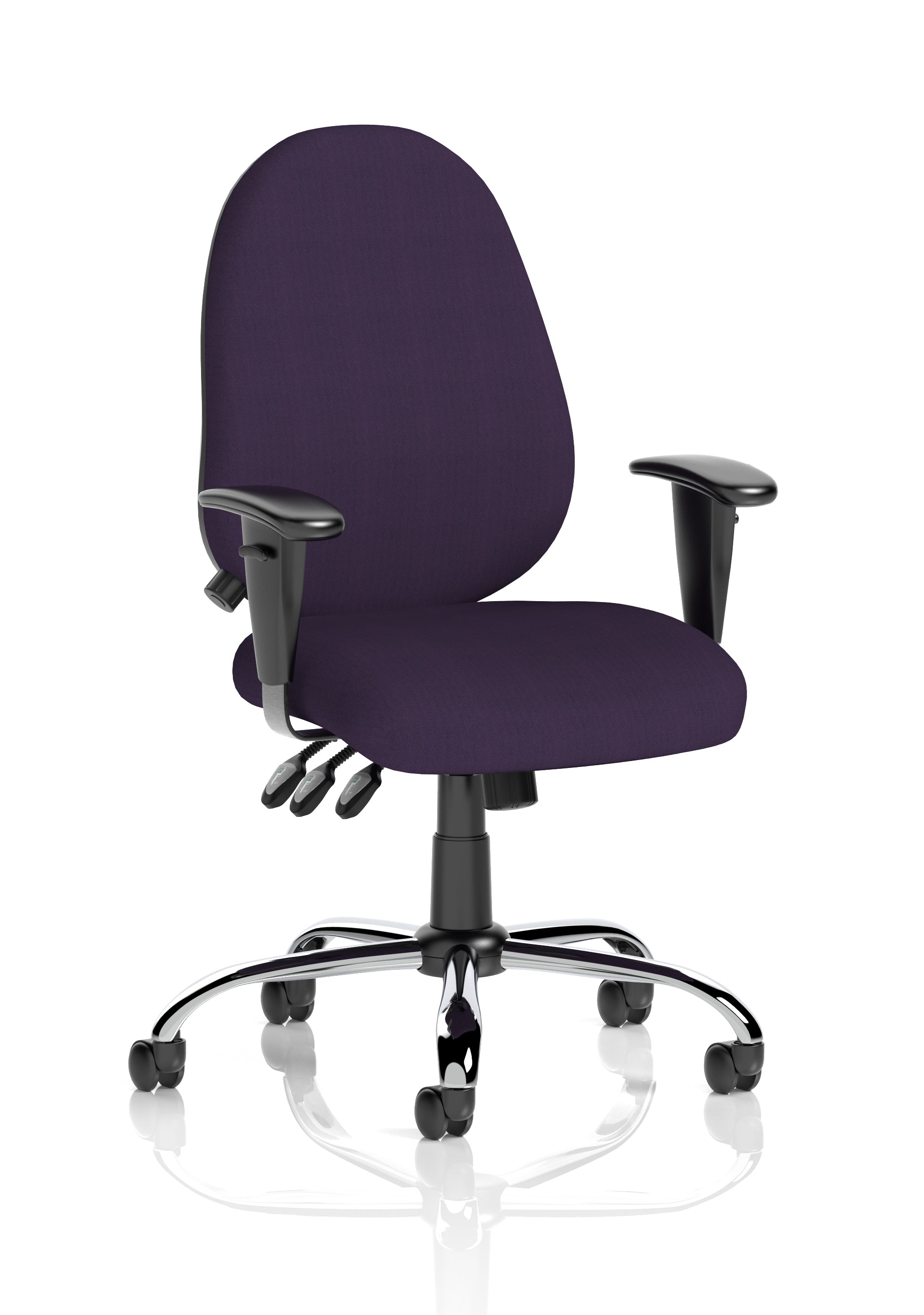 Lisbon Task Operator Chair Bespoke Colour Tansy Purple