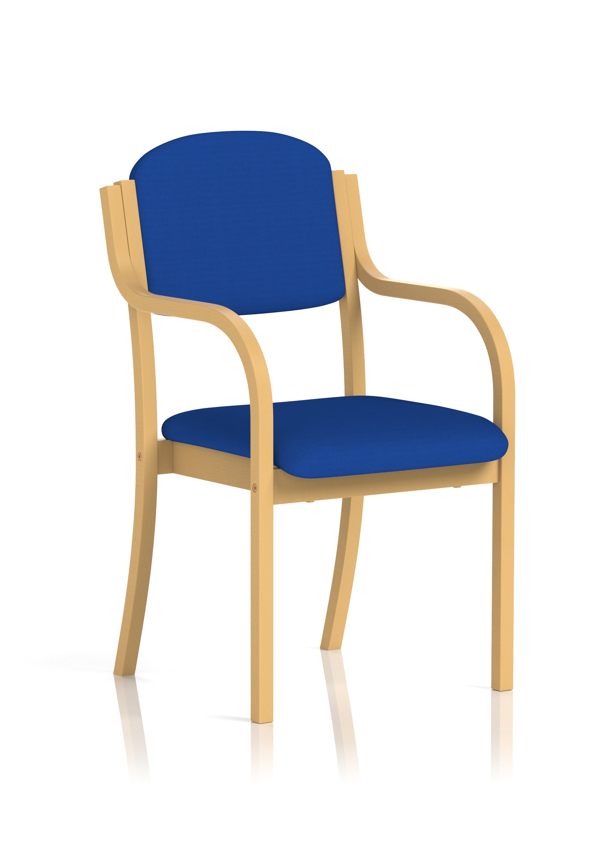 Madrid Visitor With Arms Bespoke Colour Stevia Blue